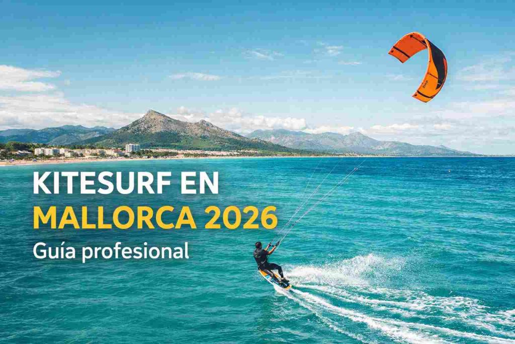 Kitesurf en Mallorca 2026 | Guía profesional de cursos y playas