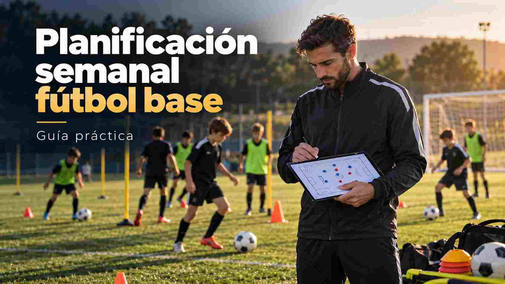 Planificación semanal fútbol base: guía práctica
