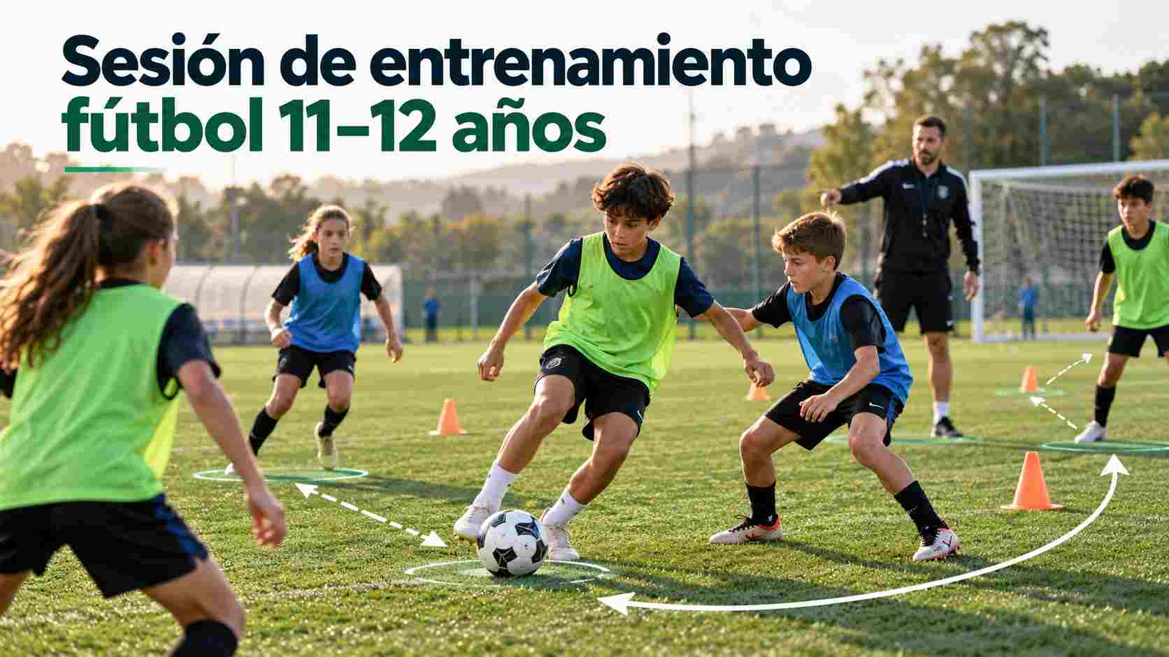 Esta es una Sesión de entrenamiento fútbol 11–12 años